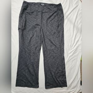 Duluth Trading Charcoal Grey  Zipper Pockets Leggings Athletic Pants XL x29